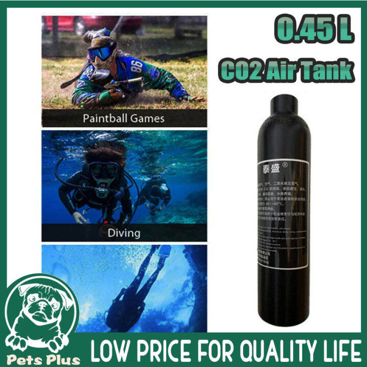 ★Same Day Shipping★ 0.45L 4500Psi Paintball Cylinder Aluminum CO2 Air