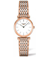 ลองจินส์ L4.209.1.92.7 La Grande Classique De White/rosegold steel 40mm men watch สินค้าพร้อมกล่องแบรนด์ ประกัน1ปี