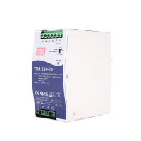 Mean Well TDR-240-24 Meanwell DC 24V 10A 240W Slim สามเฟส DIN Rail ฟังก์ชัน PFC แหล่งจ่ายไฟ