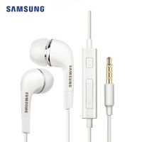 หูฟัง Ehs64 Samsung In-Ear แบบมีสายชุดหูฟัง3.5มม. สีดำสีขาวพร้อมลำโพงไมโครโฟนสำหรับชุดหูฟังสีขาวสีดำ