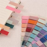 200 Sheets Morandi Transparent Fluorescent Tabs PET Flags Memo Note for Page Planner Stickers Office School