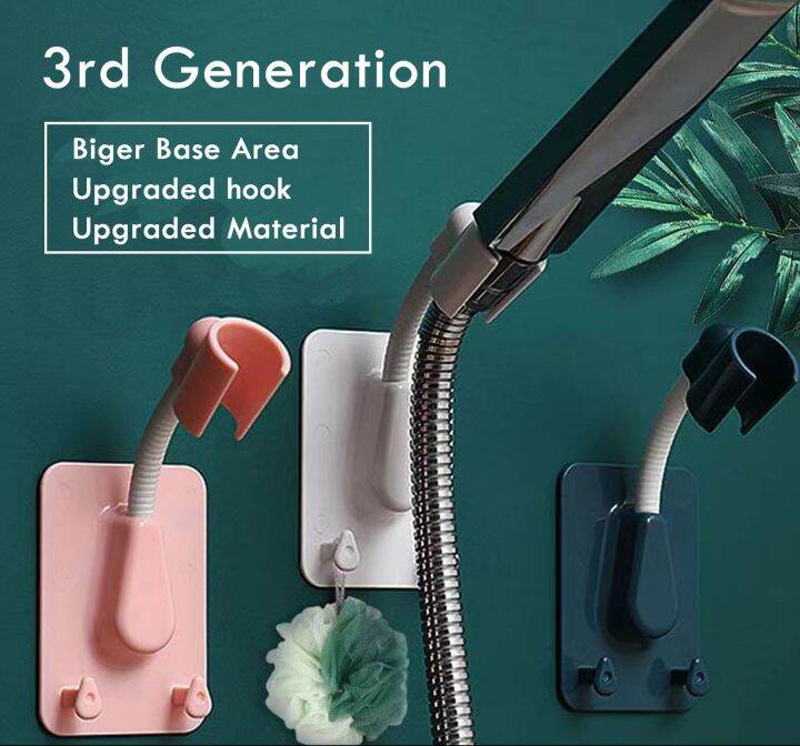 Selia Mandi Upgraded Shower Head Holder with Adhesive Tape and 360