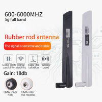 【Wisdhome】 Full-band 3G 4G 5G folding Antenna Omni Directional high gain 600-6000 MHz 18dBi Gain SMA Male for Wireless Network Card Wifi Router 5G sig