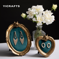 Yicrafts ขาตั้งโชว์เครื่องประดับ, ขาตั้งกรอบรูปรูปสุนัขจิ้งจอก, กล่องเก็บต่างหู, ขาตั้งโขว์แหวนดีไซน์สวยงาม