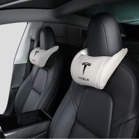 Car Seat Headrest For Tesla Model 3 X S Y 2022 Leather Neck Pillows Pillows Car Interior Supplies Tesla Model Y 2023 Accessories Seat Cushions