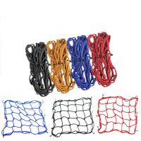 40x40 6 Hooks Luggage Net Gears Motorcycle Helmet Mesh Reflective Sundries Cord Elastic Pocke