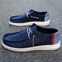 Plus Size 39-48 Classic Blue Canvas Shoes Loafers Men Flats Summer Low Casual Shoes for Men Espadrilles zapatos hombre casuales