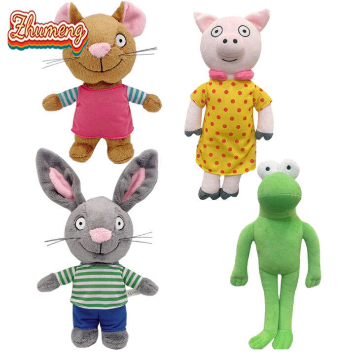 Pip And Posy Plush Doll Cute Cartoon Rabbit Mouse Animal Plushie Soft ...