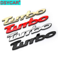 DSYCAR 1Pcs 3D โลหะ TURBO รถด้านข้าง Fender ด้านหลัง Trunk Emblem Badge สติกเกอร์รูปลอกสำหรับรถยนต์