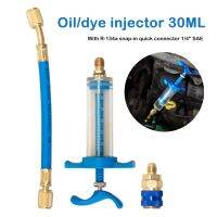 【hot】 Manual Screw-in Oiler A/C Injector R134A Refrigerant Dye Injection 1/4  Set