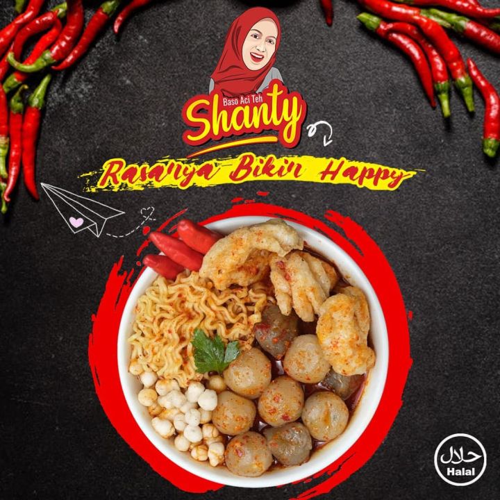 Baso Aci Teh Shanty Denny Cagur Baso Aci Teh Shanty Original Lazada