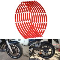 【hot】 Car Motorcycle Tire Rim Stickers 17 -19  Reflective Tyre Sticker for R6 R125 R15 FZ16 FZ1 MT09 MT07 FZ6