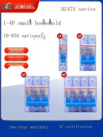 Support wholesale Transparent small circuit breaker household air open DZ47 air switch 1P short circuit protector 220V 2P total gate 63A