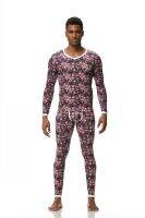 [COD] Mens Cotton Printed Loungewear Thin Basics Thermal Set SE7278