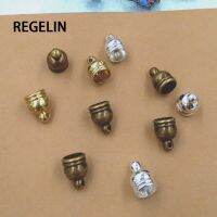 【YF】۞❃♀  REGELIN  50pcs 5mm Hole Tassel Cap Necklace Leather Cord Crimp End Jewelry Finding Making