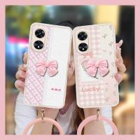 Solid color imitation leather Phone Case For OPPO A97 5G Back Cover Skin feel silicone Cartoon Skin-friendly feel cute