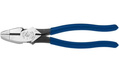 Klein Tools D213-9NE Pliers, 9-Inch Side Cutters, High Leverage Linesman Pliers Cut Copper, Aluminum and other Soft Metals Standard