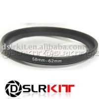 Quanlity สูง58Mm-62 Mm 58-62 Mm Step Up Filter Ring Stepping Adapter