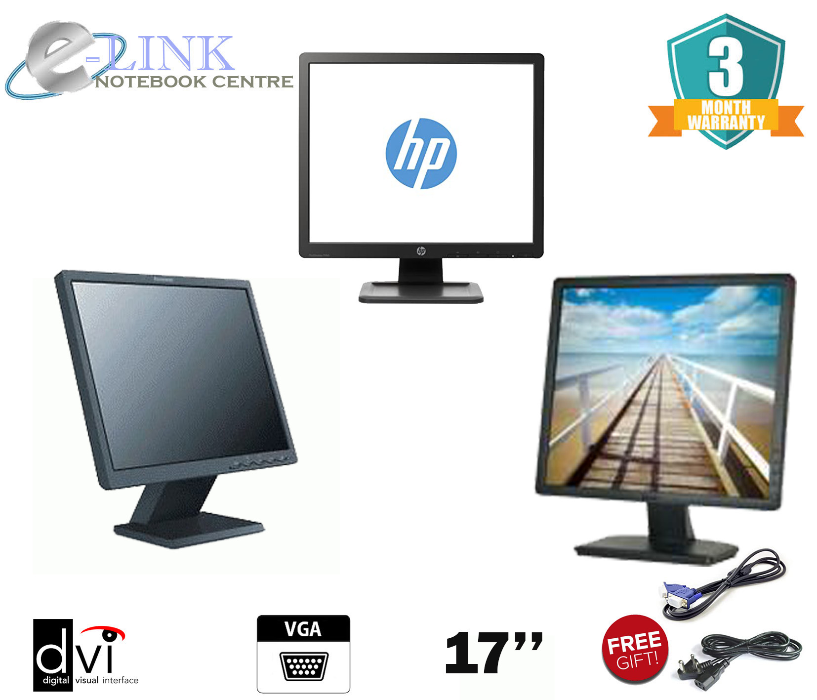 BenQ Cheap 19" Widescreen DELL/HP/ LG/Lenovo/ Acer/ BenQ TFT LED LCD Monitor Grade-B 