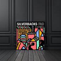 เคสอัลบั้มเพลงแฟชั่น Silverbacks โปสเตอร์ผ้าใบพิมพ์ลายแร็พฮิปฮอปเพลงสตาร์นักร้องการตกแต่งภาพวาดผนังอยู่บ้าน