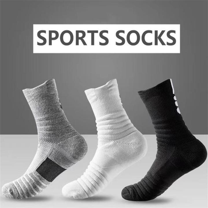 1Pair Sports Socks Men Running Basketball Football Breathable Anti Slip ...
