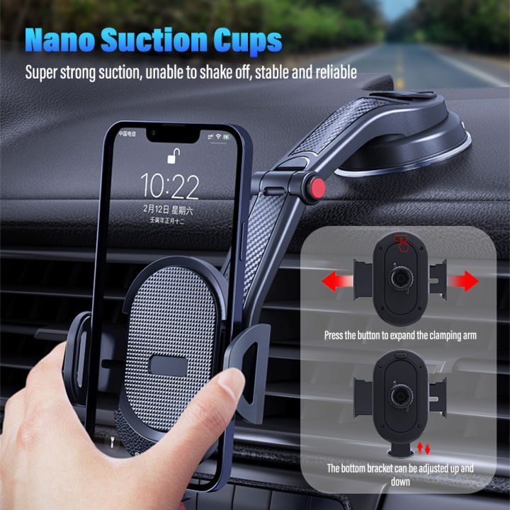 hot-universal-sucker-ที่วางศัพท์ในรถยนต์360-กระจกหน้ารถ-auto-dashboard-ที่วางศัพท์มือถือรองรับการรองรับสำหรับศัพท์มือถือ4-0-6นิ้ว
