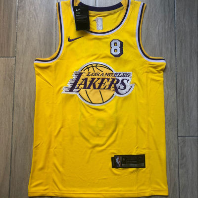 Top-quality Mens Los Angeles Lakerss 8 Kobee Bryantt 1978-2020 Commemorative Edition Yellow Swingman Jersey