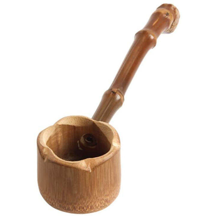 Bamboo Water Ladle Japanese Water Scoop Bathing Dipper Ladle with Long ...