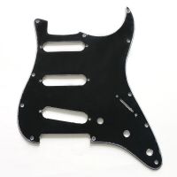 Sss/ssh/Hsh/hh Pickguard กีตาร์สีดำ3Ply มาตรฐานพร้อมกล่องป้องกันกล้องวงจรปิดเต็มรูปแบบ