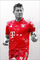 โปสเตอร์นักฟุตบอล Robert Lewandowski รับทำ โปสเตอร์ติดผนัง ของแต่งบ้าน แต่งห้องนอน 77poster