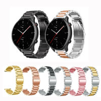 แถบสแตนเลส 22 มม. สำหรับ Huami Amazfit PACE / Stratos 2 2S 3/GTR2 GTR 2e /GTR 3 /GTR3 PRO/GTR 47mm /GTR 4/amazfit Bip 5 สายนาฬิกาสมาร์ท