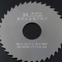 3pcs 80mm Saw Blade ใบเลื่อยคาร์ไบด์แข็งหนา 0.5 มม. ถึง 3 มม. 40T รอบ Slotting Slitting Saw Cutter เครื่องมือ