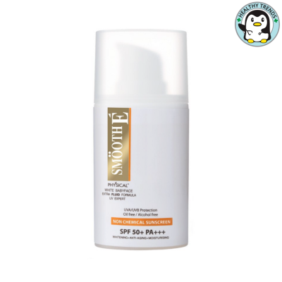 HHTT Smooth E Physical White Extra Fluid SPF50+ PA+++ ครีมกันแดดเนื้อ Fluid 20G. สมูทอี [HHTT]