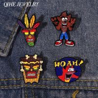 Anime Game Enamel Pin Badge Wolf Brooch Punk Metal Classic Lapel Sweater Custom Kids Jewelry Gifts