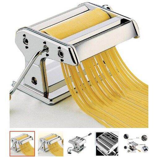 ♝HB Manual Pasta Maker Machine Noodle Hand Crank Cutter with English