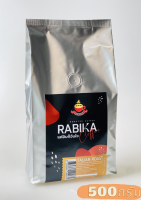 Rabika เมล็ดกาแฟคั่ว อราบิก้า100% Italian Roast   บรรจุ 500 กรัม (คั่วกลาง)