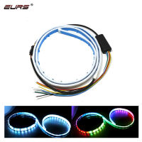 EURS 120cm 150CM Car Rear Trunk Lights Multicolor RGB Tail box Light Dynamic Streamer ke Turn Signal Warning LED Strip