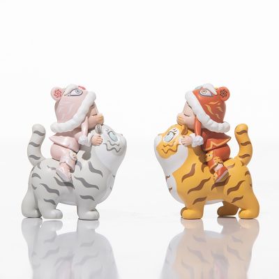 White Night Fairy Tales Ruyi Little Tiger Toys Treasure New Year Gifts For Friends Cute Christmas Decorations Zodiac Ornaments