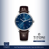 นาฬิกา Titoni Line 1919 40mm Blue Dial Leather Strap (83919 S-ST-612) Avid Time ของแท้ ประกันศูนย์