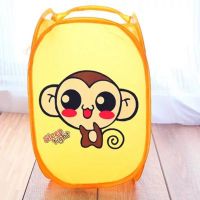 Cartoon Large Foldable Dirty Clothes Hamper Pop-up Mesh Laundry Dirty Sorting Basket Childrens Toys and Sundries Sorting