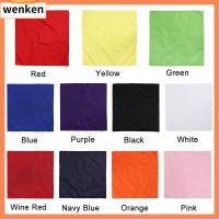 WENKEN สีเพียว สายรัดข้อมือ ปลอกคอปั่นจักรยาน หมวกมอเตอร์ไซค์ ผ้าพันคอหัวผ้าพันคอ ที่คาดผมทรงสี่เหลี่ยม