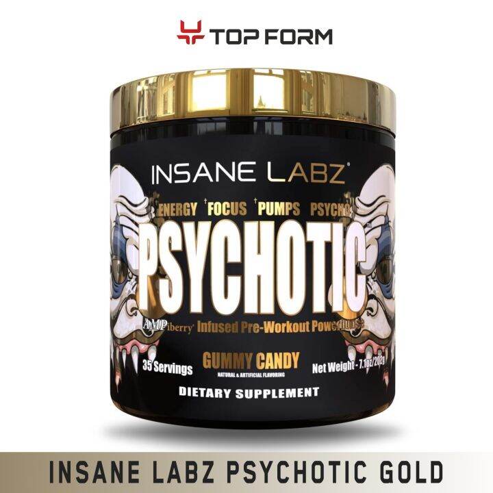 Insane Labz Psychotic Gold Pre Workout Powder (35 Servings) Lazada PH