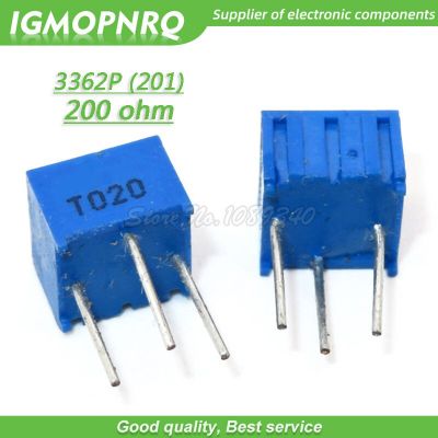 10Pcs 3362P 201LF 3362P 201 200R ohm Trimpot Trimmer Potentiometer Variable resistor 3362p 1 201