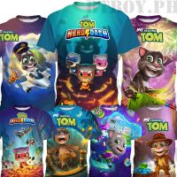 My Talking Tom Cute Pikachu Girls and Boys T Shirt Children Summer Short Sleeve Tops Tee 4-14years old