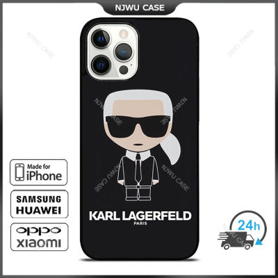 KarlLagerfeld 1 Phone Case for iPhone 14 Pro Max / iPhone 13 Pro Max / iPhone 12 Pro Max / XS Max / Samsung Galaxy Note 10 Plus / S22 Ultra / S21 Plus Anti-fall Protective Case Cover