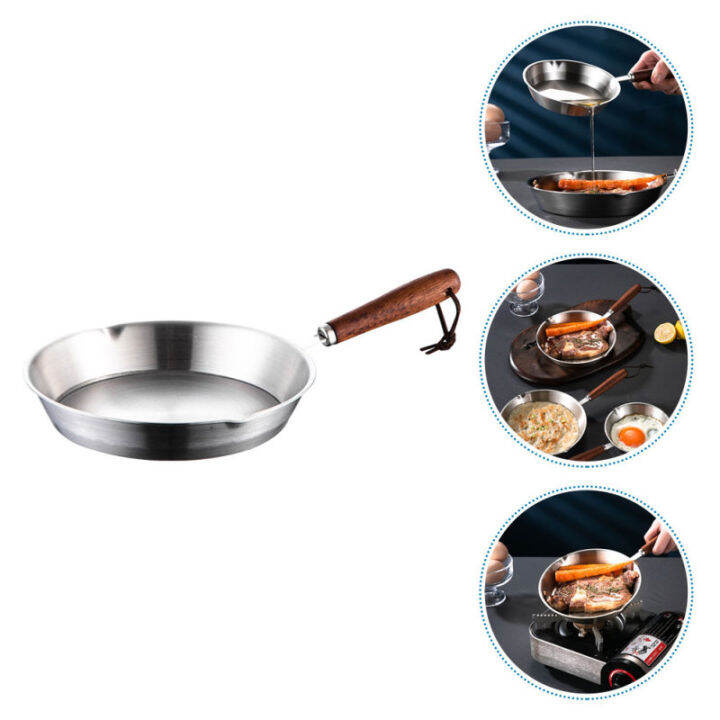 HOMEMAXS Omelette Plate Frying Pan Non Skillet Stainless Steel Grill