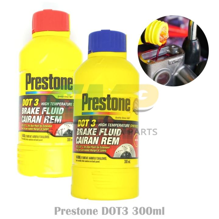 Oli Minyak Rem Dot 3 Prestone Cairan Oli Rem Dot3 Brake Fluid 300ml Lazada Indonesia 9772