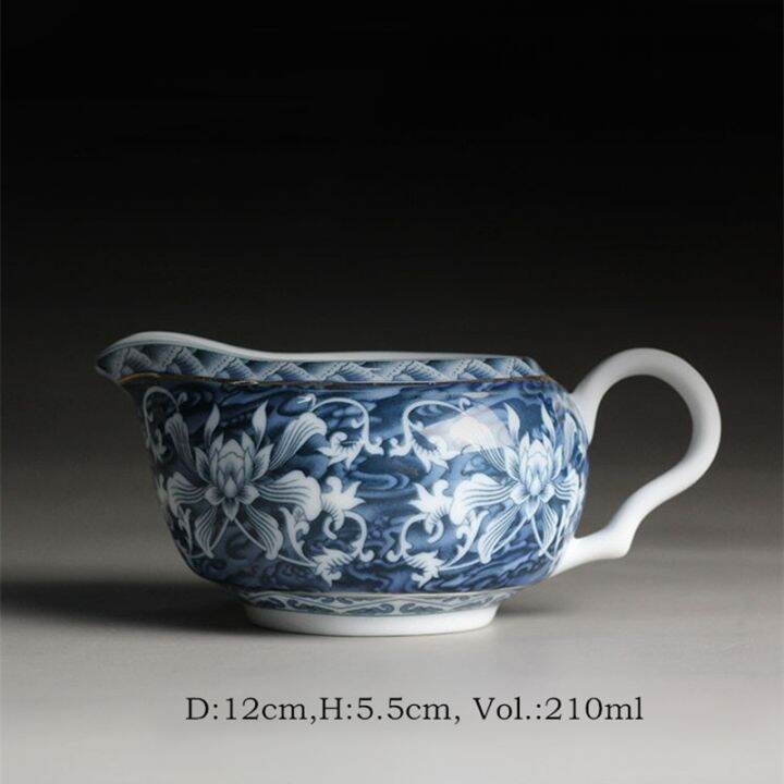 chinese-teaset-tea-jug-pitcher-jingdezhen-blue-and-white-porcelain-cup-ceramic-frothing-milk-coffee-latte-pot-drinkware