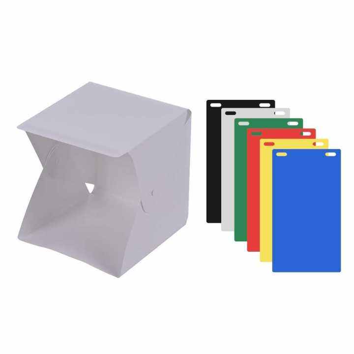 Portable DIY LED Studio Light Box Tent Kit Mini Foldable Photo Studio