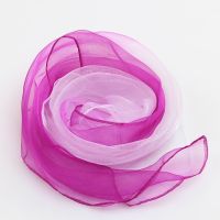 【CW】 Gradient  scarf dance performance 50x50cm Scarf Print Kerchief Neck Wrap